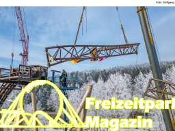 Aufbau des Themenbereichs „Sonnenbucht“ in FANTASIA (Januar 2025)